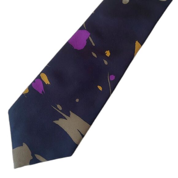 Valentino Giovanni Mulitcolor 100% Silk Men’s Tie - Picture 1 of 5